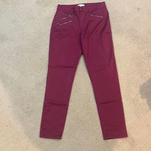 Maroon Skinny Jeans